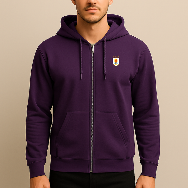 Men's Uruguay National Soccer Team Zipper Hoodie