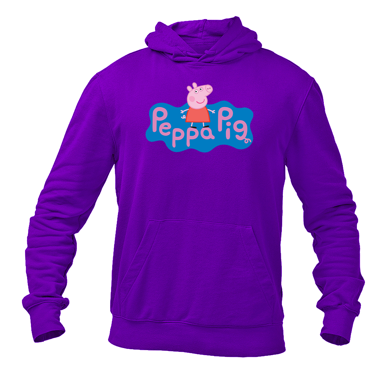 Men's Pegga Pig Cartoon Pullover Hoodie