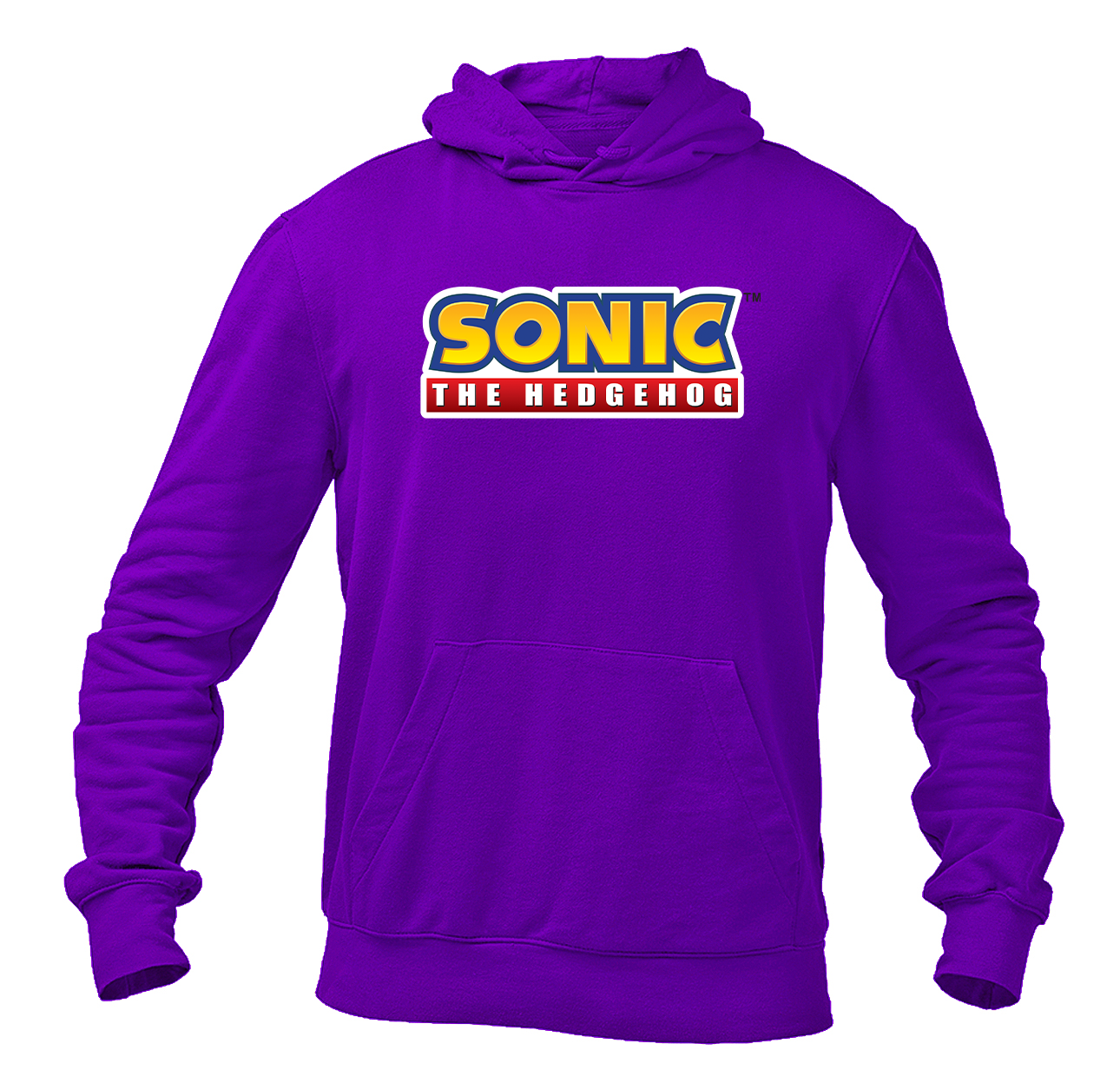 Men's Sonic The Hedgehog Cartoon Pullover Hoodie