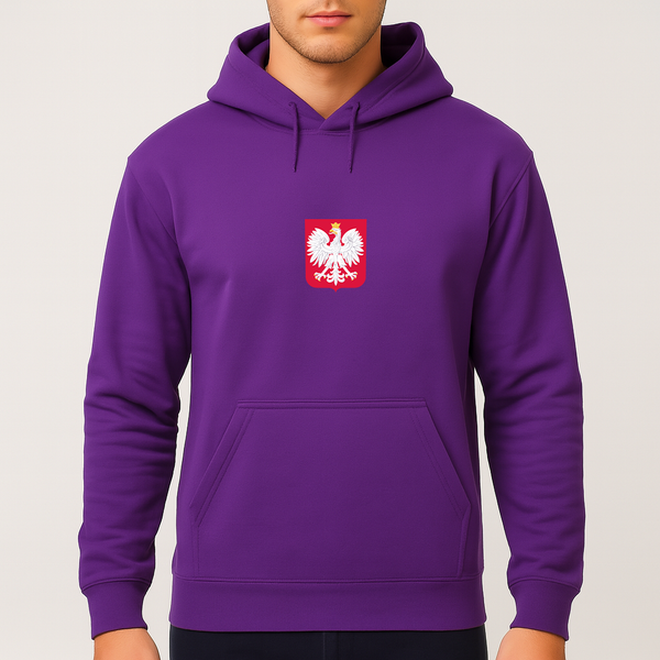 Men's Poland National Soccer Team Pullover Hoodie