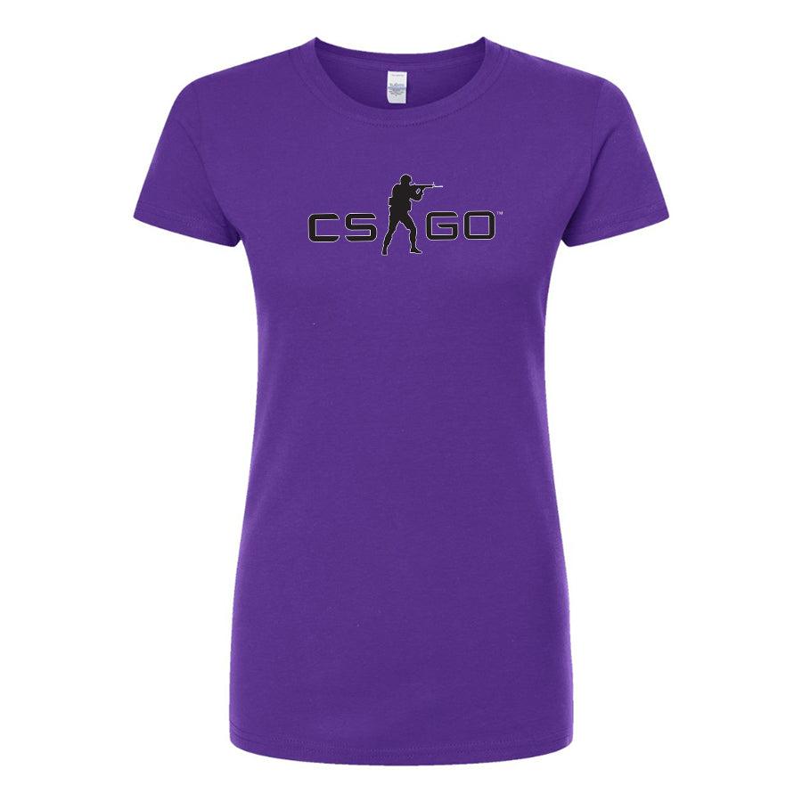 Women's Counter Strike GO Game Round Neck T-Shirt