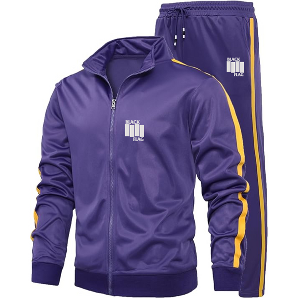 Men's Black Flag Logo Dri-Fit TrackSuit