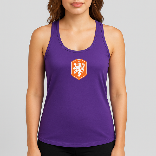 Women's Netherlands National Soccer Team Racerback Tank Top