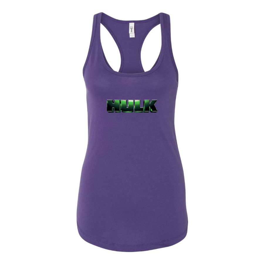 Women's The Hulk Marvel Superhero Racerback Tank Top