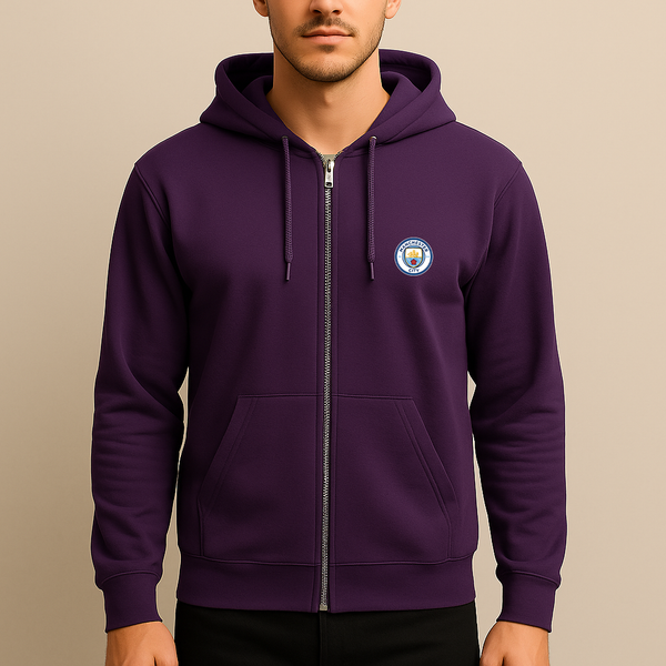 Men's Manchester City Soccer Zipper Hoodie