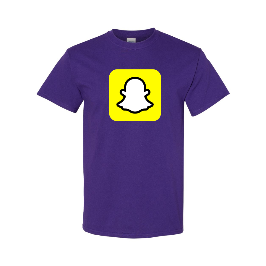 Men's Snapchat Social Cotton T-Shirt