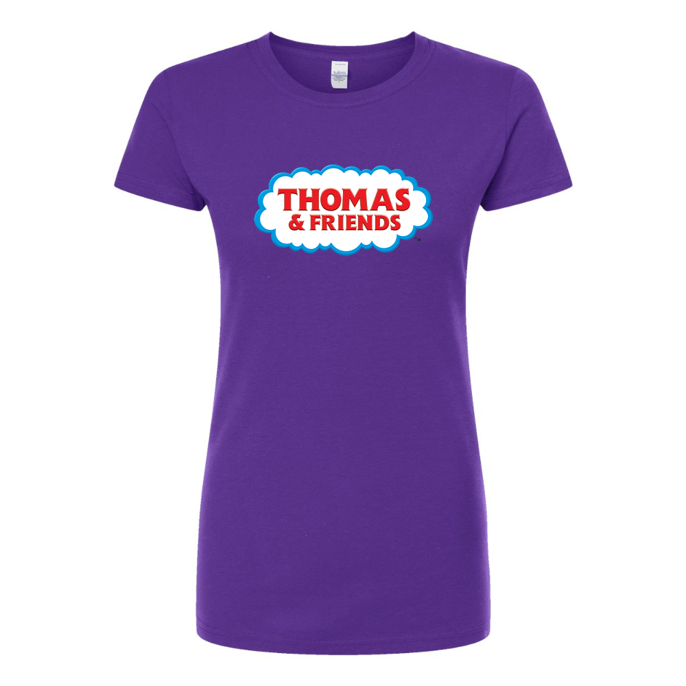 Women's Thomas & Friends Cartoons Round Neck T-Shirt