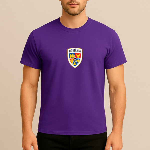 Men's Romania National Soccer Team Cotton T-Shirt