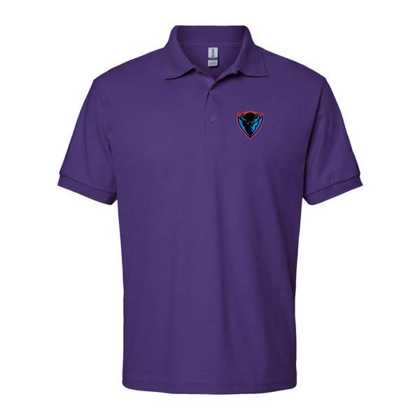 Men's DePaul Blue Demons Dry Blend Jersey Polo