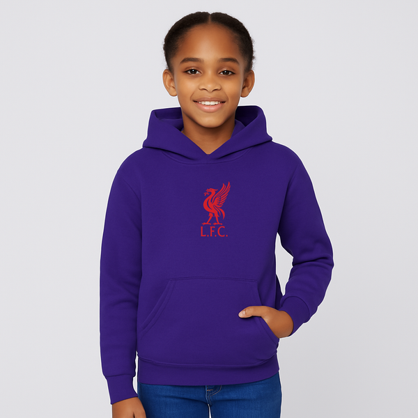 Youth Kids Liverpool L.F.C. Soccer Pullover Hoodie
