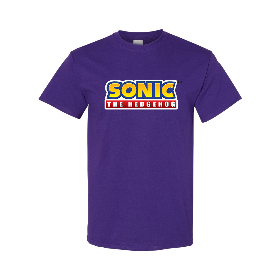 Men's Sonic The Hedgehog Cartoon Cotton T-Shirt