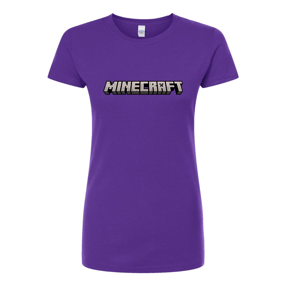 Women's Minecraft Game Round Neck T-Shirt