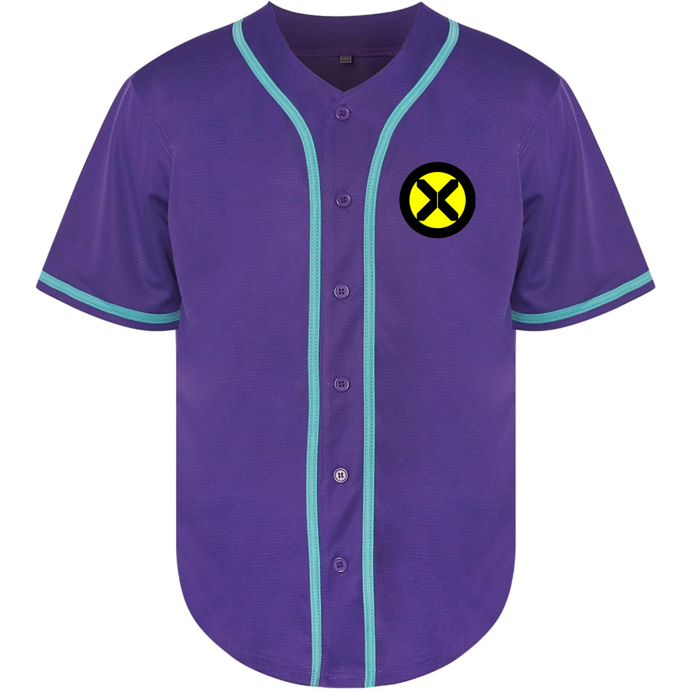 Men's X-Men Marvel Comics Superhero Baseball Jersey