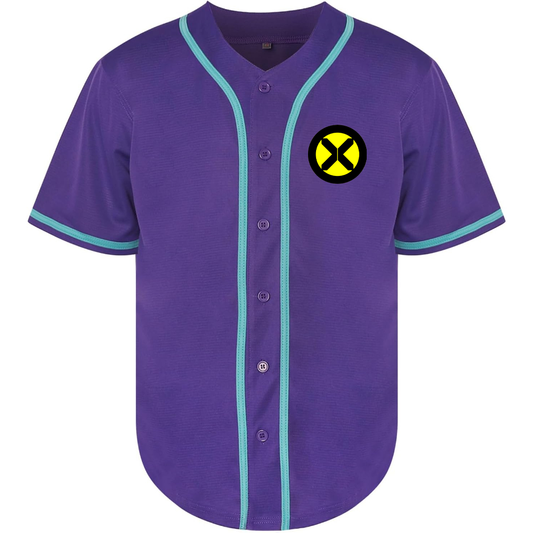 Men's X-Men Marvel Comics Superhero Baseball Jersey