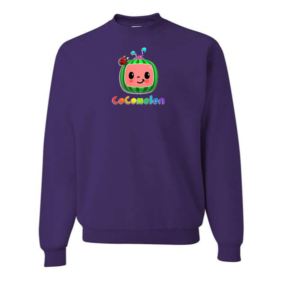 Men's Cocomelon Cartoon Crewneck Sweatshirt