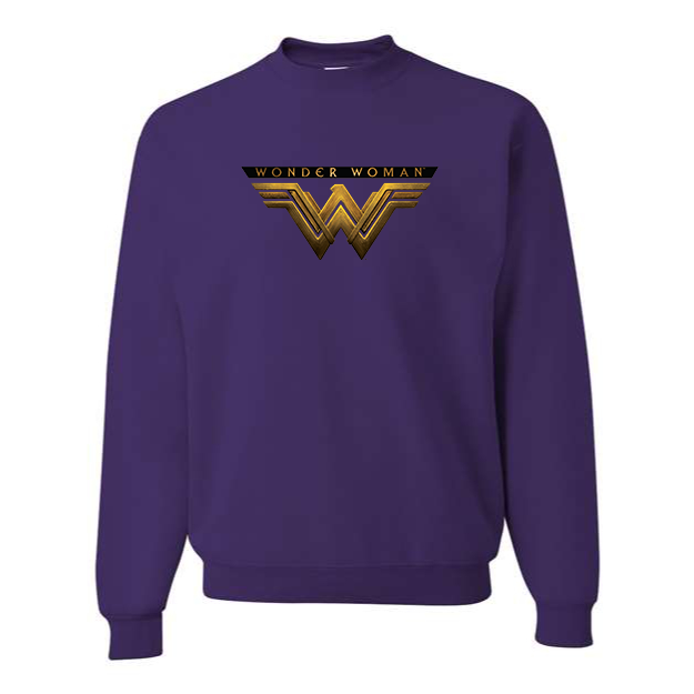 Men's Wonder Woman DC Superheros Crewneck Sweatshirt