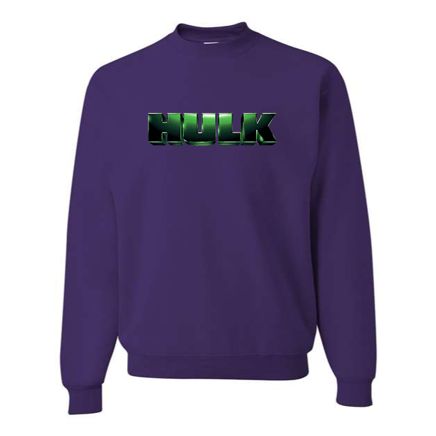 Men's The Hulk Marvel Superhero Crewneck Sweatshirt