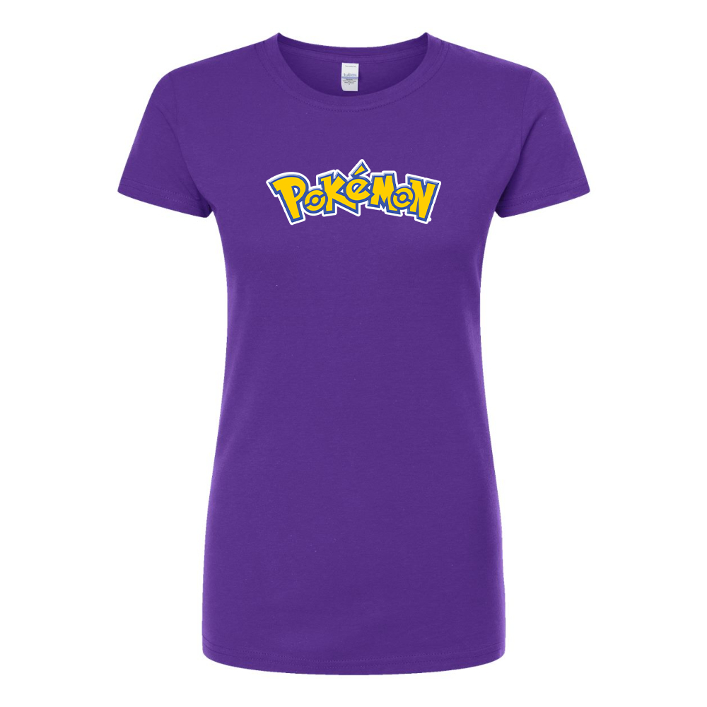 Women's Pokemon Cartoon Round Neck T-Shirt