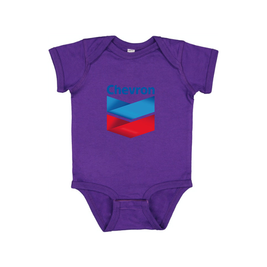 Chevron Gas Station  Baby Romper Onesie