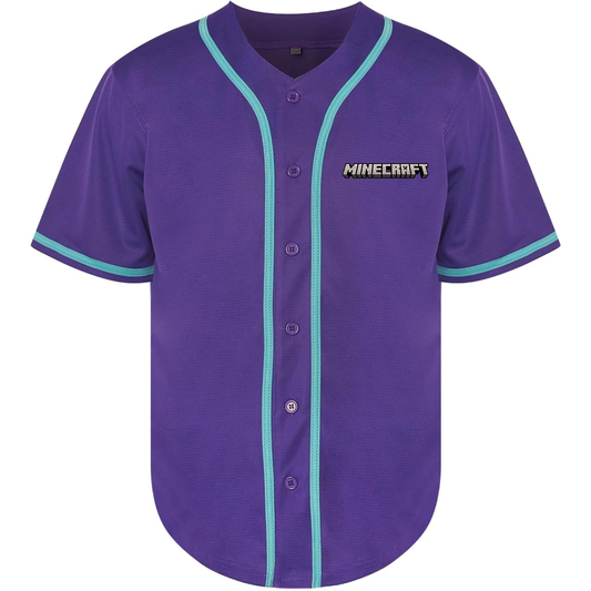 Men's Minecraft Game Baseball Jersey