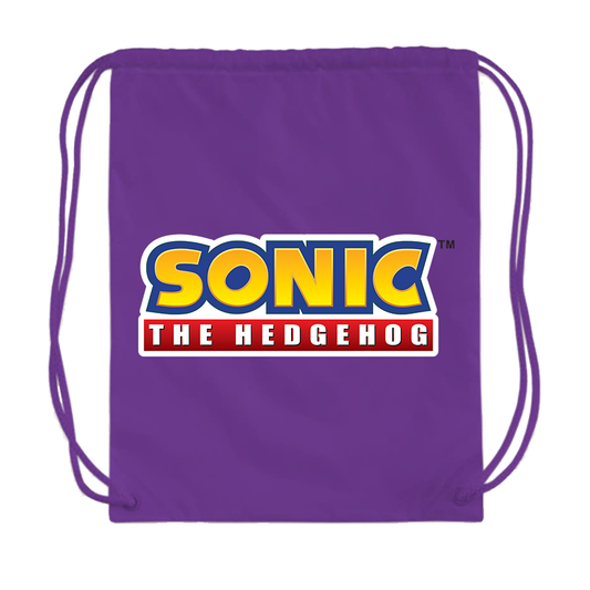 Sonic The Hedgehog Cartoon Drawstring Bag