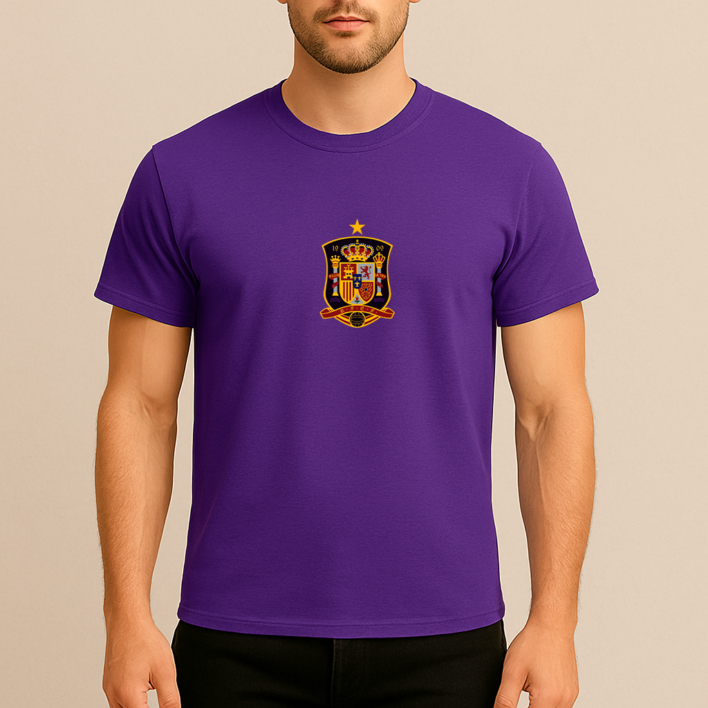 Men's Spain National Soccer Team Cotton T-Shirt