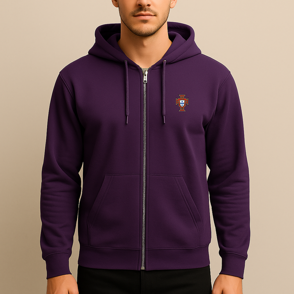Men's Portugal National Soccer Team Zipper Hoodie
