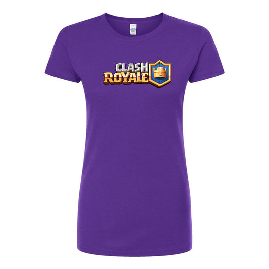 Women's Clash Royale Game Round Neck T-Shirt