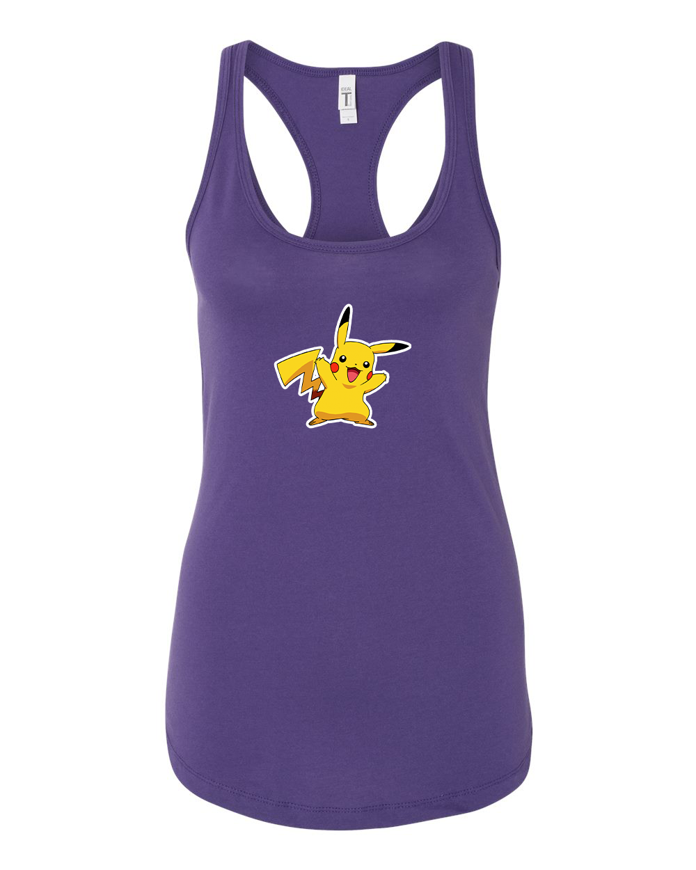 Women's Pikachu Cartoon Racerback Tank Top