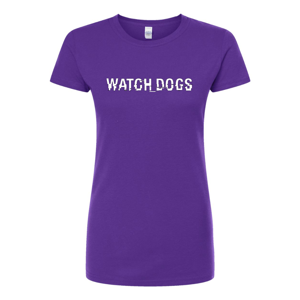 Women's Watch Dogs Video Game Round Neck T-Shirt