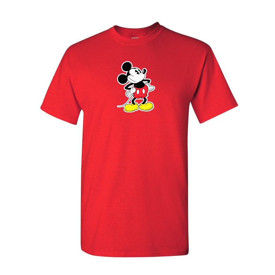 Men's Mickey Mouse Cartoon Cotton T-Shirt