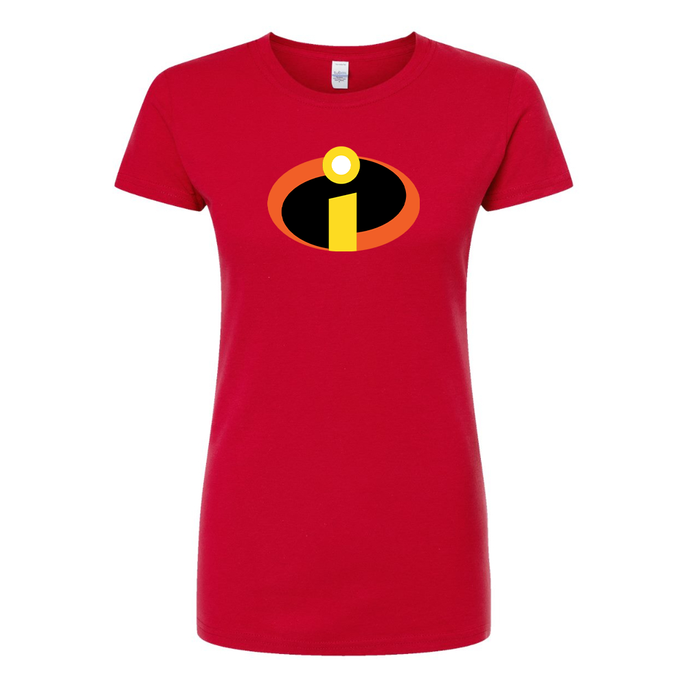 Women's The Incredibles Cartoon Round Neck T-Shirt