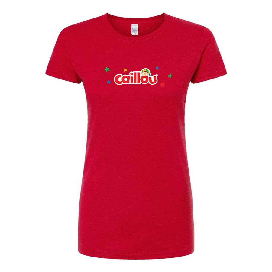 Women's Caillou Cartoons   Round Neck T-Shirt