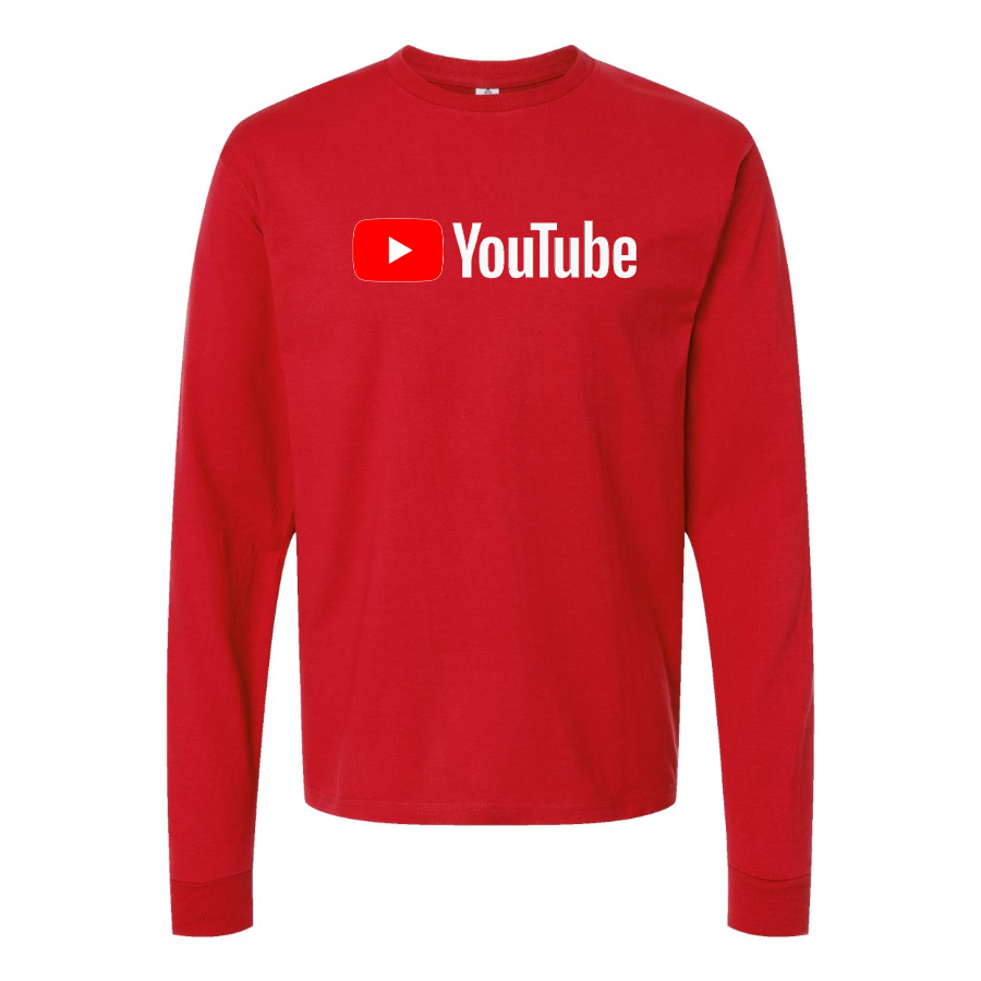 Men's YouTube Social Video Steaming Long Sleeve T-Shirt