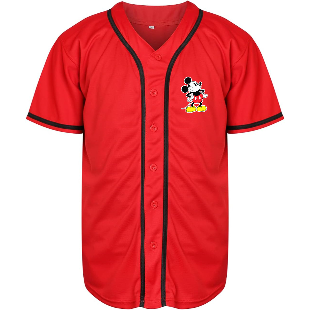 Men's Mickey Mouse Cartoon Baseball Jersey