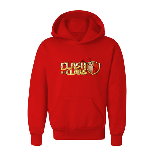 Youth Kids Clash of Clans Game Pullover Hoodie