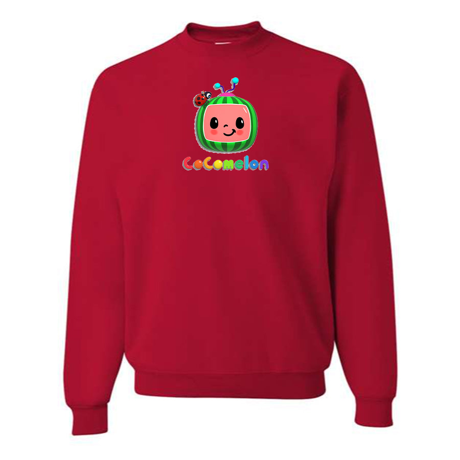 Men's Cocomelon Cartoon Crewneck Sweatshirt