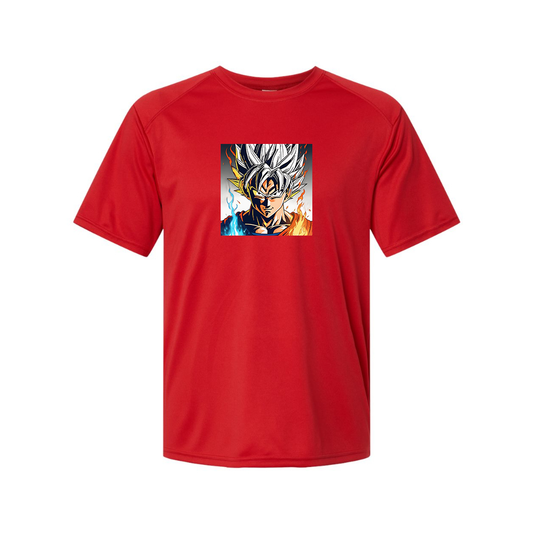 Men's Goku Fire Dragon Ball Z Cartoon Performance T-Shirt