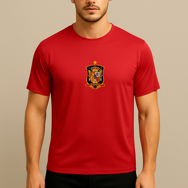 Men's Spain National Soccer Team Polyester T-Shirt