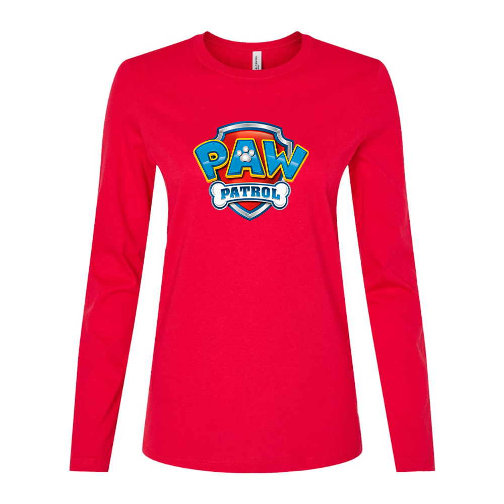 Women's Paw Patrol Cartoon Long Sleeve T-Shirt