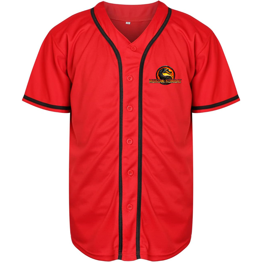 Men's Mortal Kombat Game Baseball Jersey