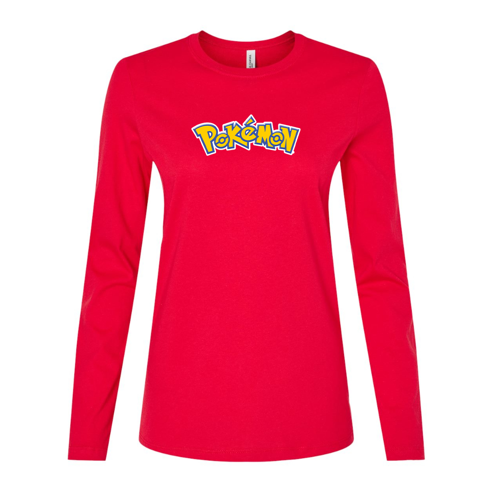 Women's Pokemon Cartoon Long Sleeve T-Shirt