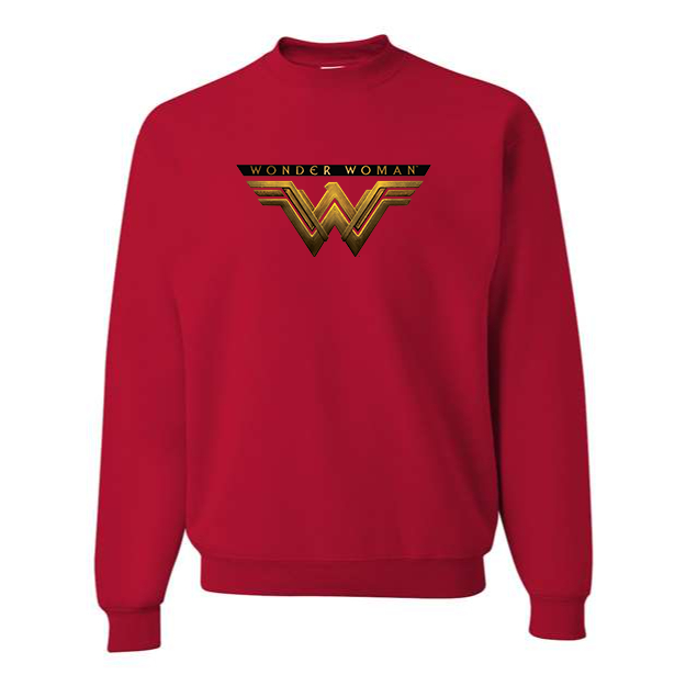 Men's Wonder Woman DC Superheros Crewneck Sweatshirt