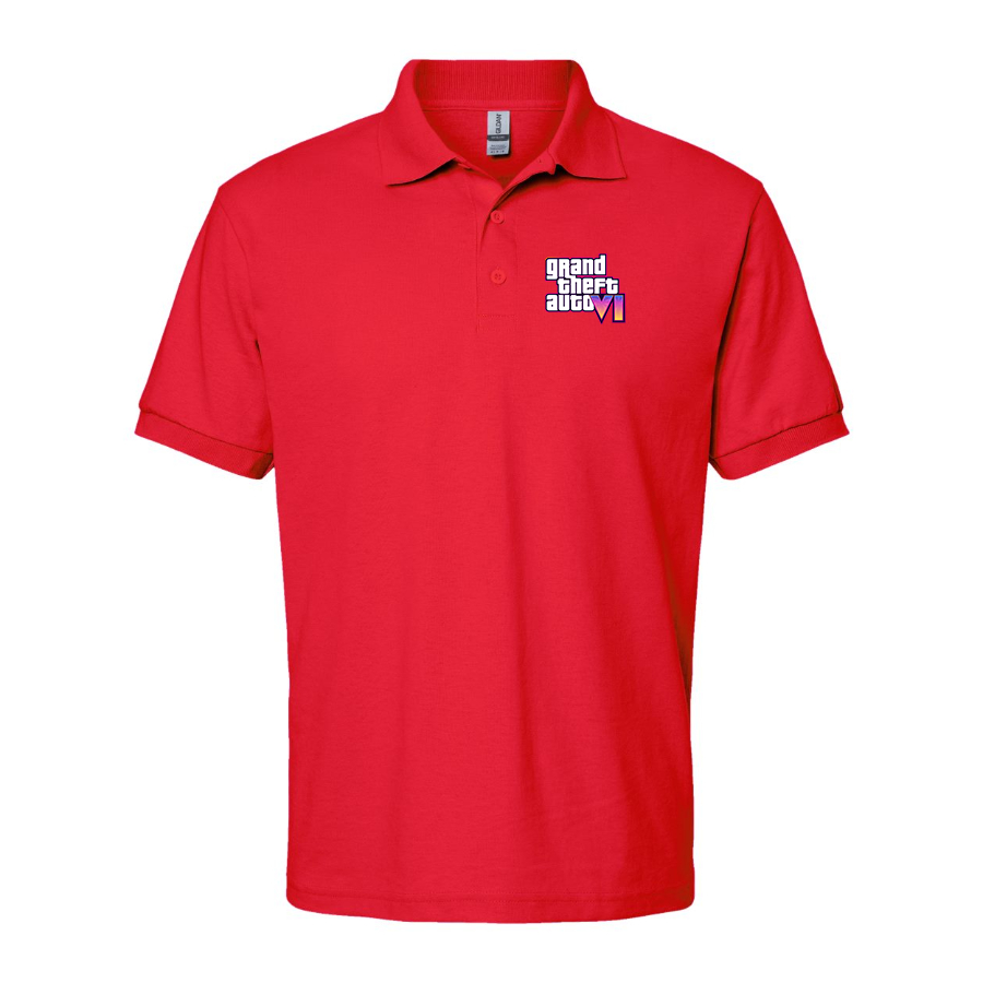 Men's GTA 6 Grand Theft Auto VI Dry Blend Polo Game