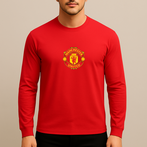 Men’s Manchester United Soccer Long Sleeve T-Shirt