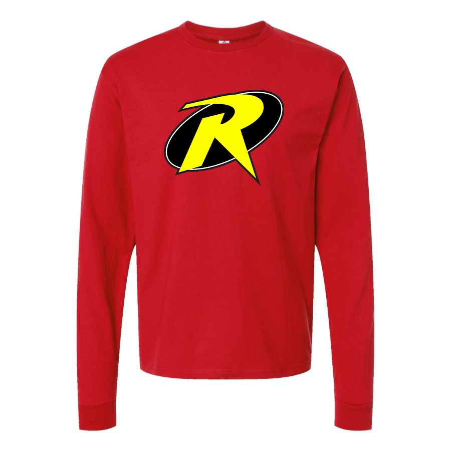 Men's Robin DC Comics Superhero Long Sleeve T-Shirt