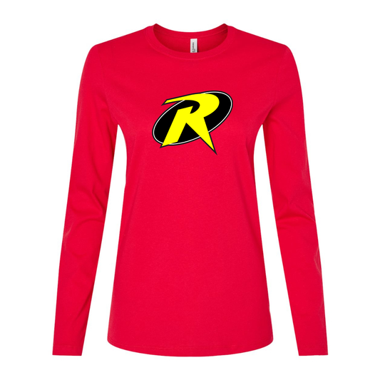 Women's Robin DC Comics Superhero Long Sleeve T-Shirt