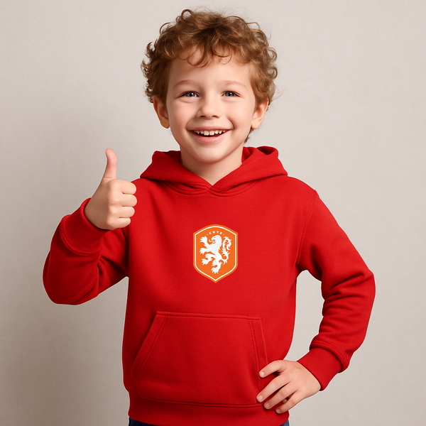 Youth Kids Netherlands National Soccer Team Pullover Hoodie