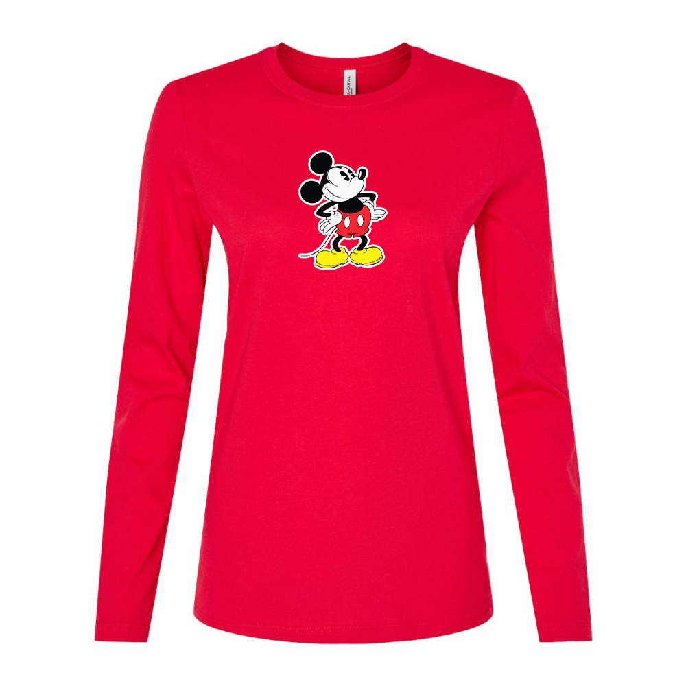 Women's Mickey Mouse Cartoon Long Sleeve T-Shirt