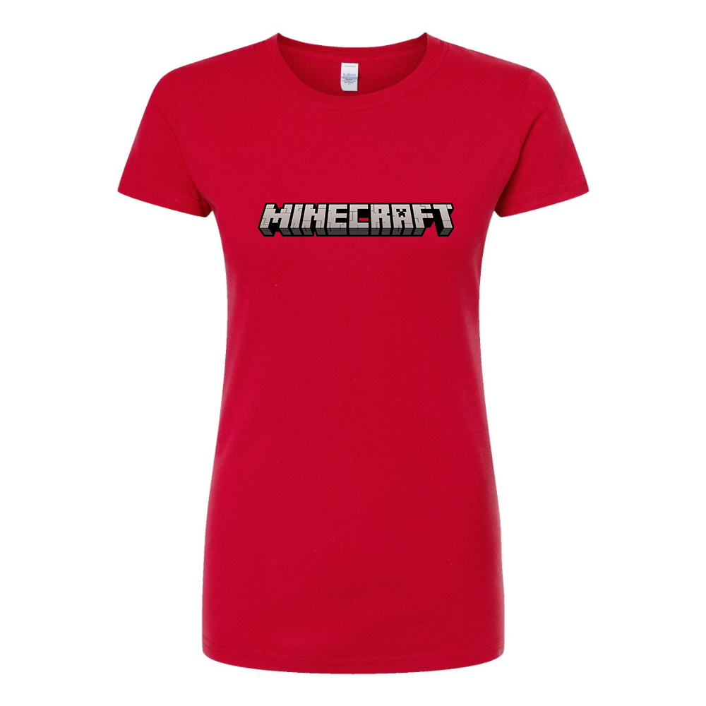 Women's Minecraft Game Round Neck T-Shirt